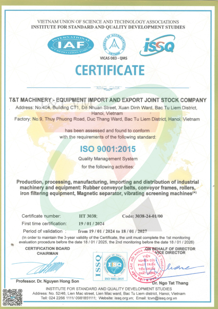 CERTIFICATE ISO