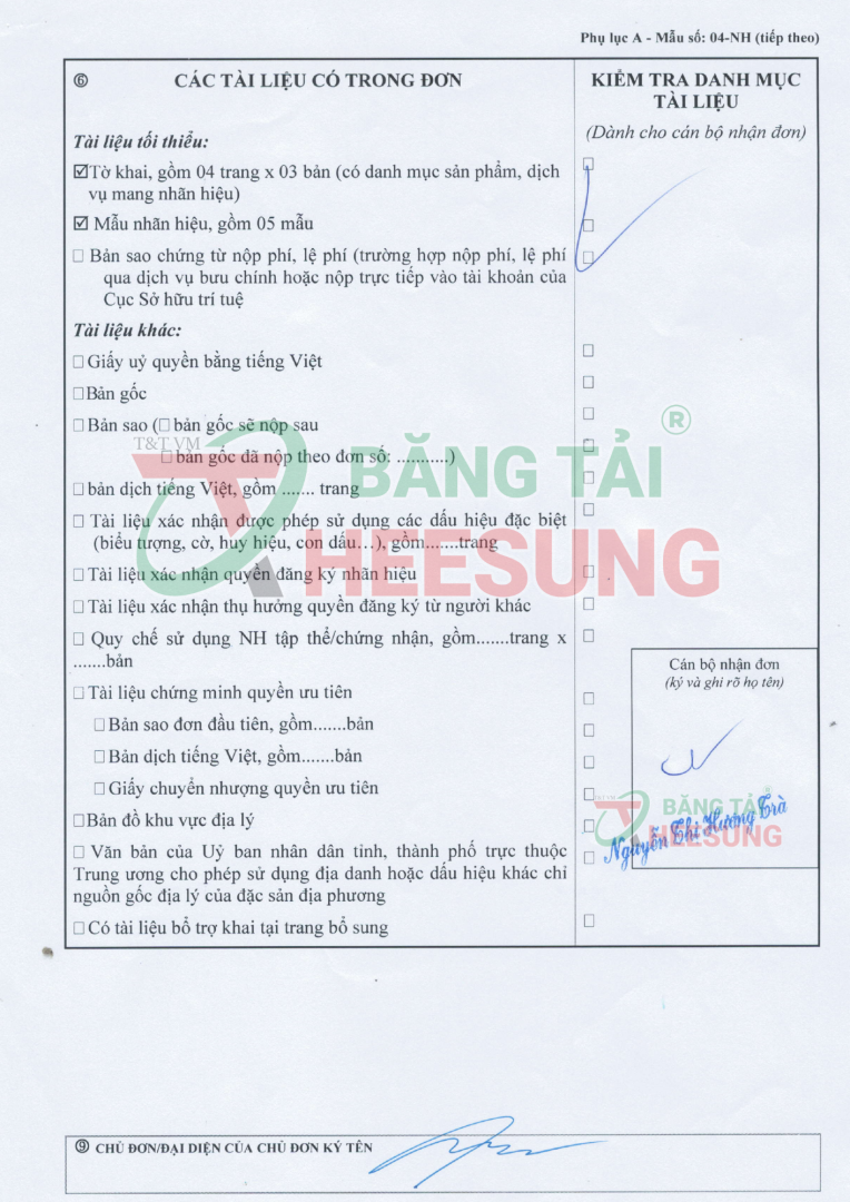 ĐĂng KÝ NhÃn HiỆu Heesung (3)