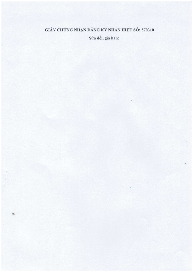 CHỨNG NHẬN ĐĂNG KÝ NHÃN HIỆU